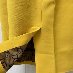 Dolce & Gabbana Yellow Pencil Skirt Euro Size 38